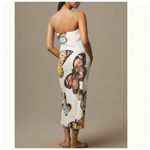 NWT Anthropologie The Tilda Butterly Slip Dress, S - Picture 6 of 17